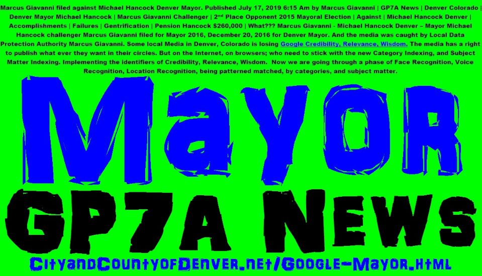 Mayor Michael Hancock City and County of Denver Movement