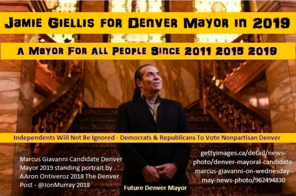 Jamie Giellis for Mayor of Denver in 2019