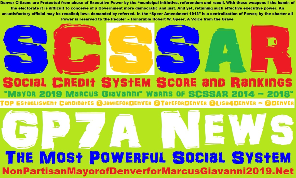 Social Credit System 2020 - Social System - Denver Colorado U.S.