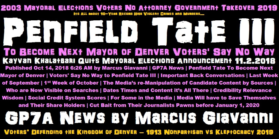 Penfield Tate III Mayoral Candidate Denver