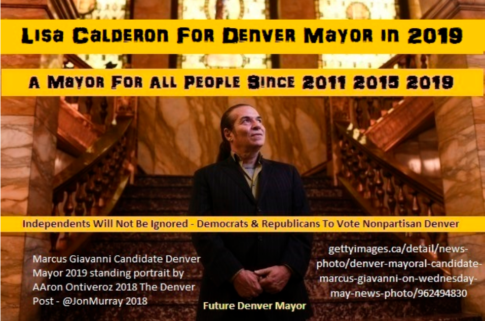 Lisa Calderon for Mayor of Denver in 2019